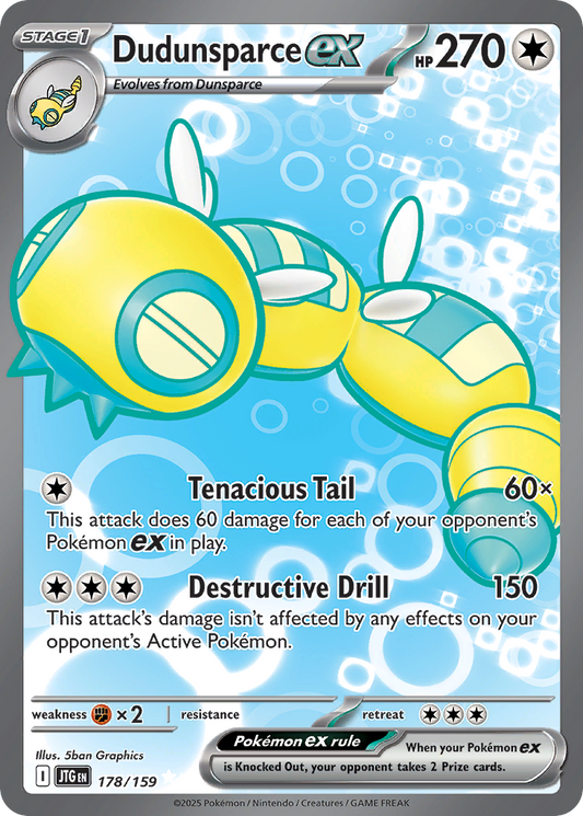 Dudunsparce ex - 178/159 - holofoil - Journey Together