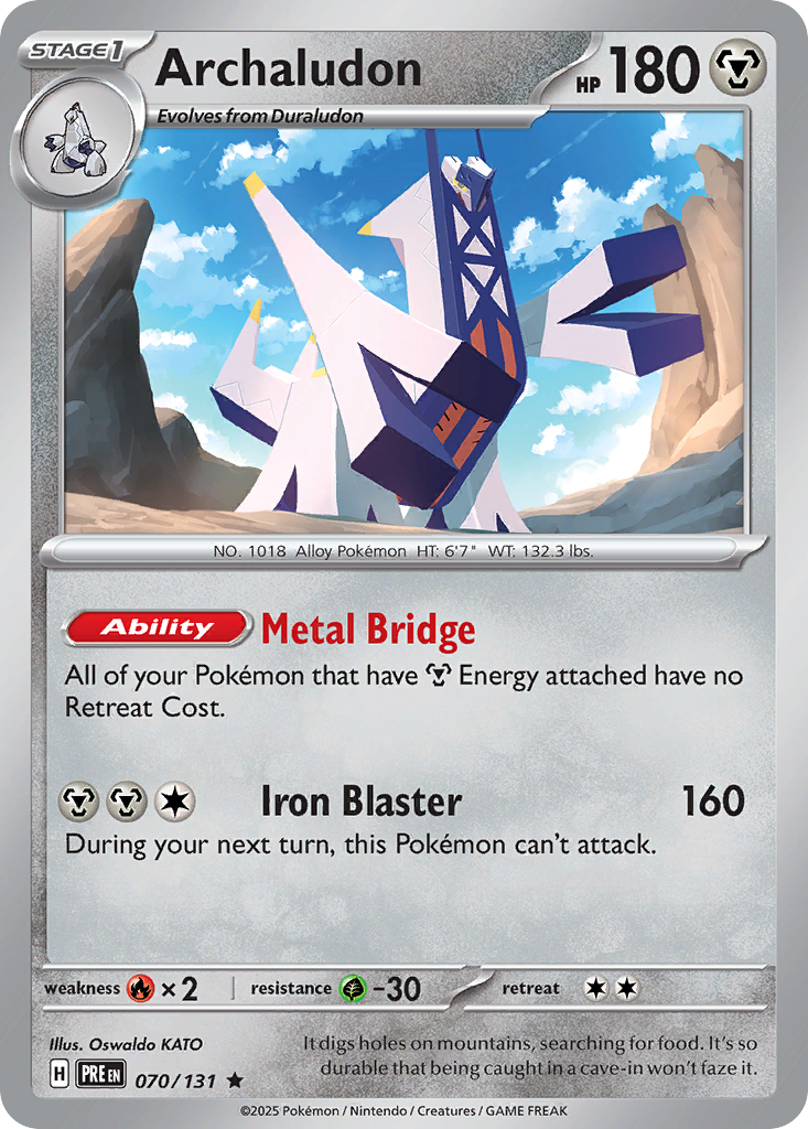 Archaludon - 070/131 - pokeBallReverseHolofoil - Prismatic Evolutions