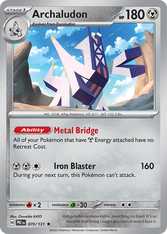 Archaludon - 070/131 - pokeBallReverseHolofoil - Prismatic Evolutions