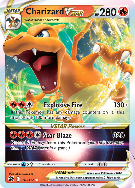 Charizard VSTAR - 018/172 - holofoil - Brilliant Stars