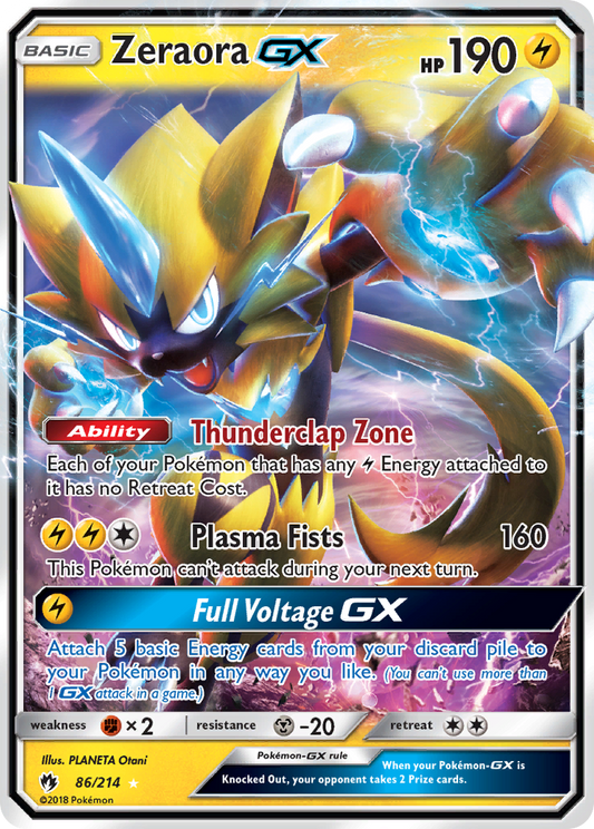 Zeraora-GX - 86/214 - holofoil - Lost Thunder