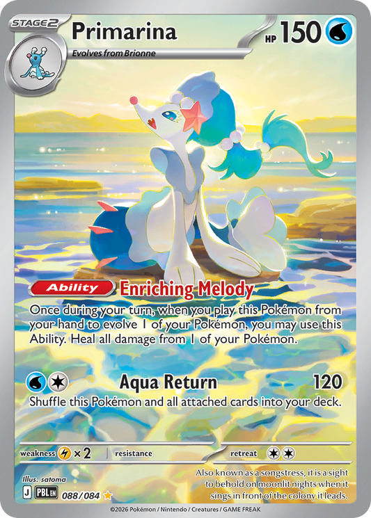 Primarina - 088/084 - holofoil - Pitch Black