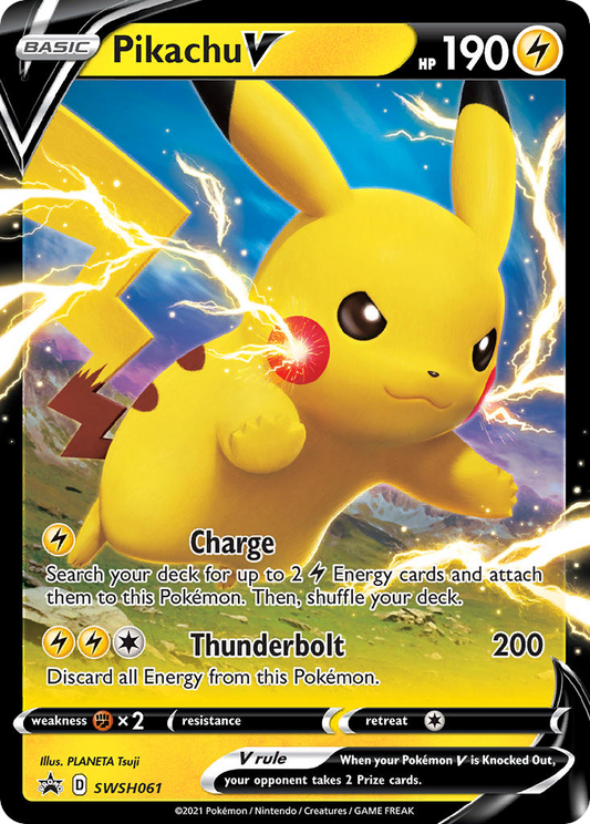 Pikachu V - 61/307 - holofoil - SWSH Black Star Promos