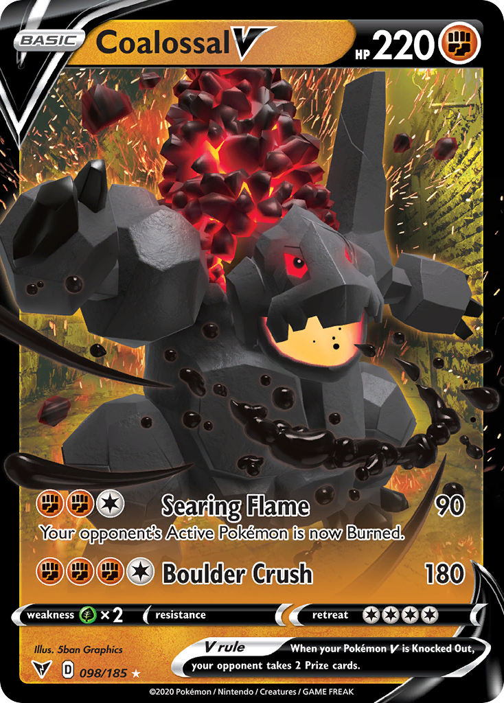 Coalossal V - 098/185 - holofoil - Vivid Voltage