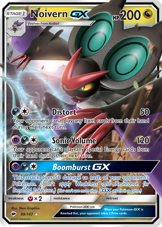 Noivern-GX - 99/147 - holofoil - Burning Shadows
