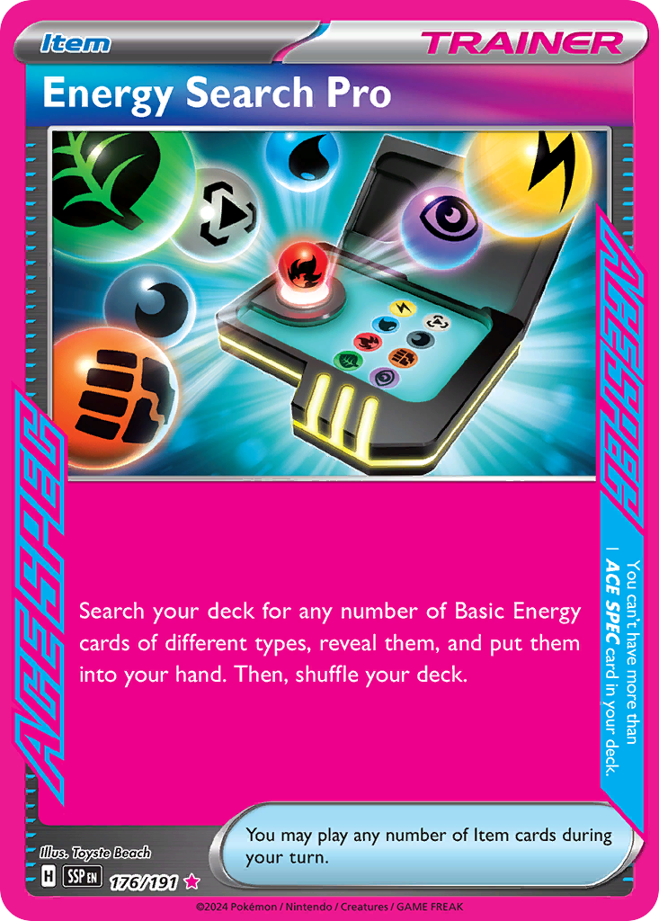 Energy Search Pro - 176/191 - holofoil - Surging Sparks