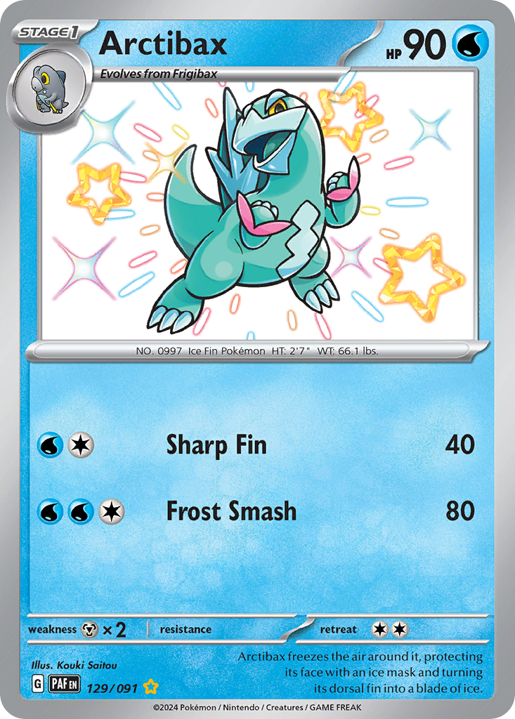 Arctibax - 129/091 - holofoil - Paldean Fates
