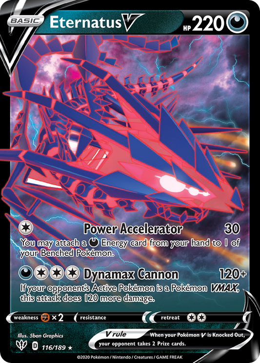 Eternatus V - 116/189 - holofoil - Darkness Ablaze