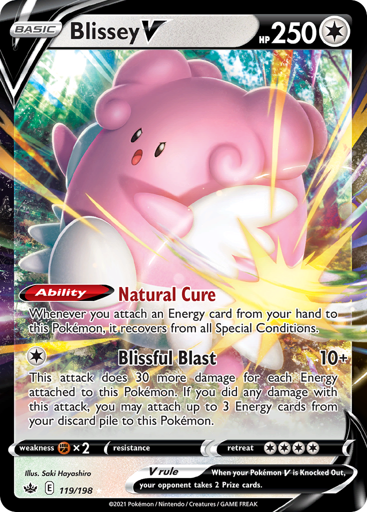 Blissey V - 119/198 - holofoil - Chilling Reign