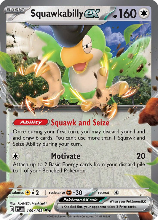 Squawkabilly ex - 169/193 - holofoil - Paldea Evolved