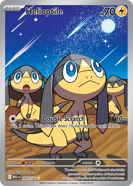 Helioptile - 143/132 - holofoil - Mega Evolution