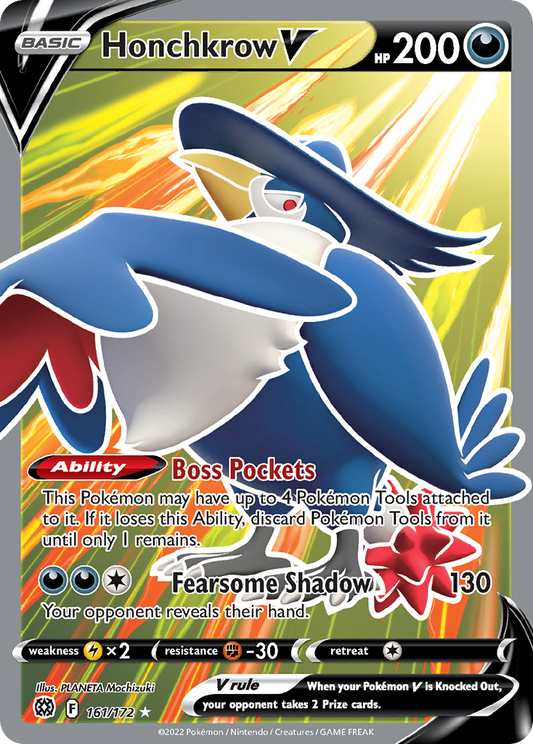 Honchkrow V - 161/172 - holofoil - Brilliant Stars