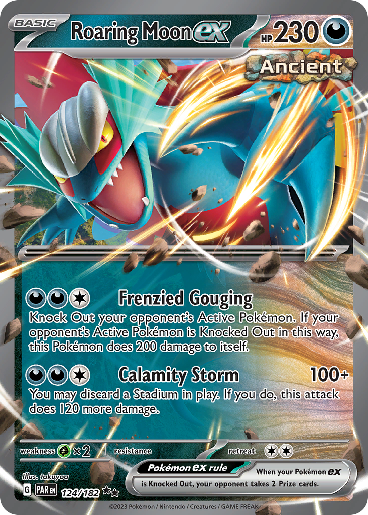Roaring Moon ex - 124/182 - holofoil - Paradox Rift