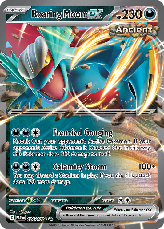 Roaring Moon ex - 124/182 - holofoil - Paradox Rift