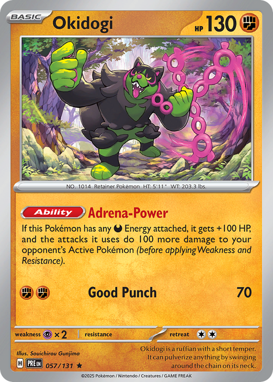 Okidogi - 057/131 - pokeBallReverseHolofoil - Prismatic Evolutions