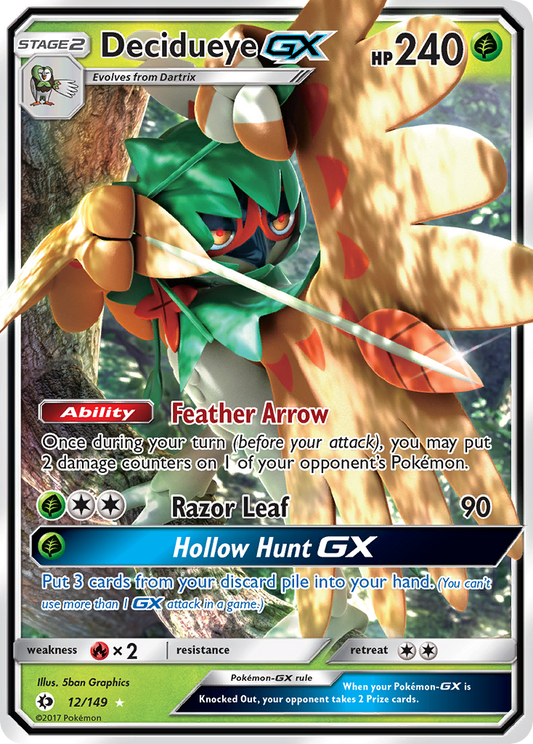 Decidueye-GX - 12/149 - holofoil - Sun & Moon