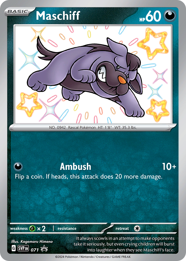 Maschiff - 71/224 - holofoil - Scarlet & Violet Black Star Promos