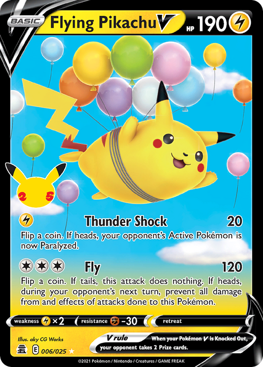 Flying Pikachu V - 06/25 - holofoil - Celebrations