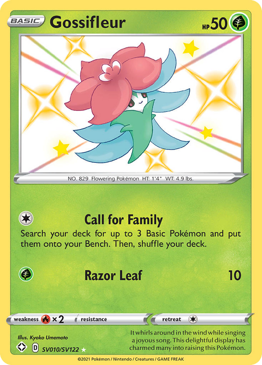 Gossifleur - 10/122 - holofoil - Shining Fates Shiny Vault