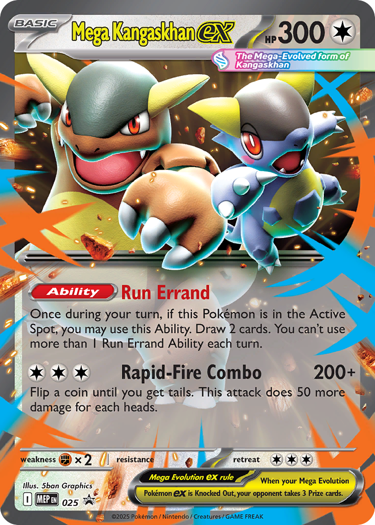 Mega Kangaskhan ex - 25/79 - holofoil - Mega Evolution Black Star Promos