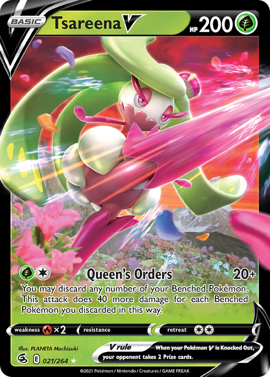 Tsareena V - 021/264 - holofoil - Fusion Strike