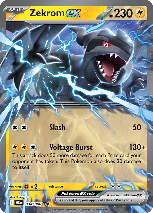 Zekrom ex - 034/086 - holofoil - Black Bolt