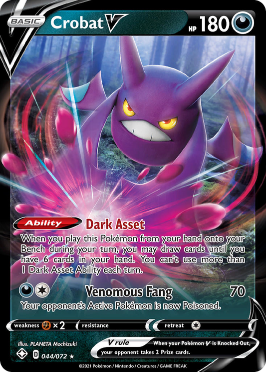 Crobat V - 044/072 - holofoil - Shining Fates