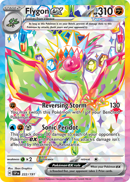 Flygon ex - 222/191 - holofoil - Surging Sparks