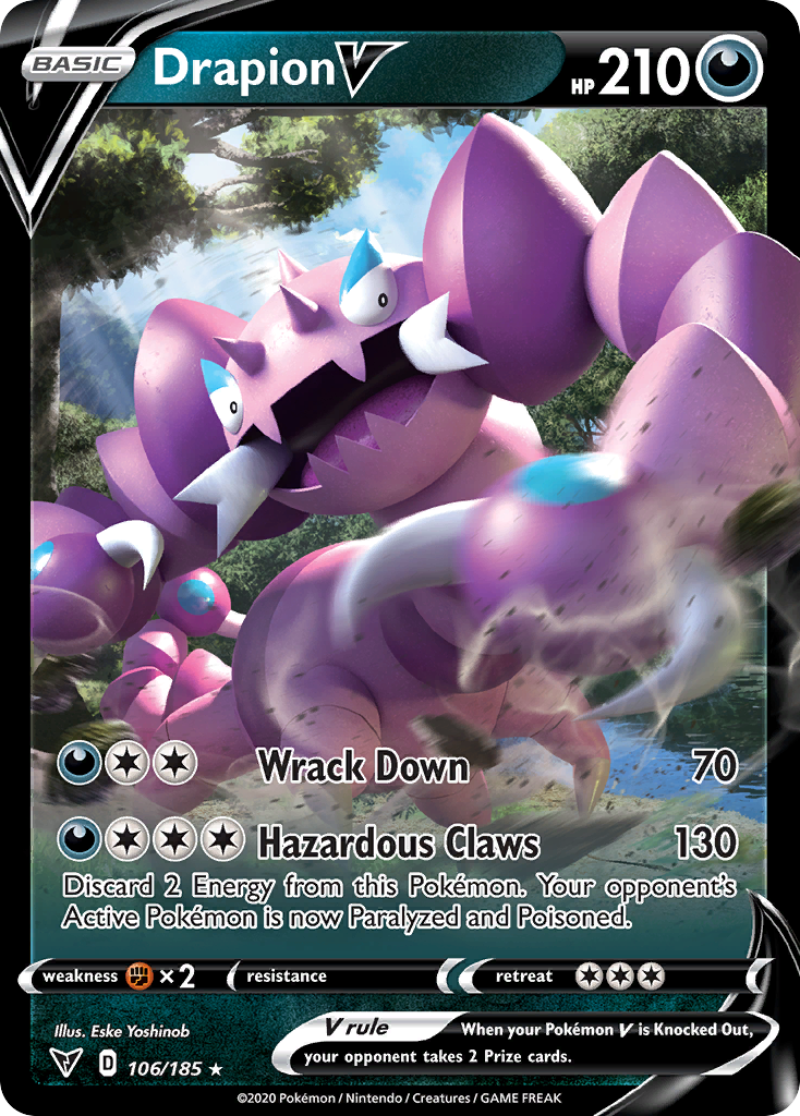 Drapion V - 106/185 - holofoil - Vivid Voltage