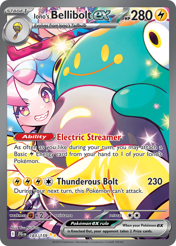 Iono's Bellibolt ex - 183/159 - holofoil - Journey Together