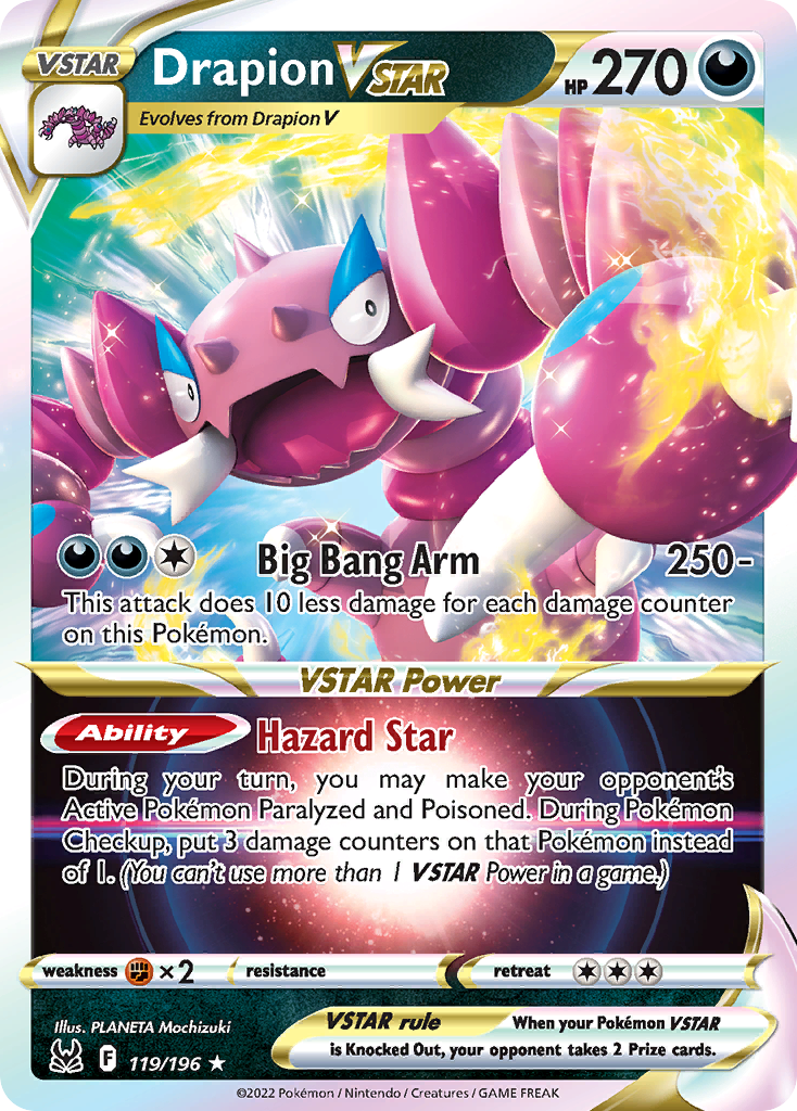 Drapion VSTAR - 119/196 - holofoil - Lost Origin
