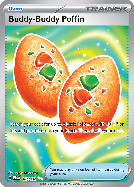 Buddy-Buddy Poffin - 167/132 - holofoil - Mega Evolution