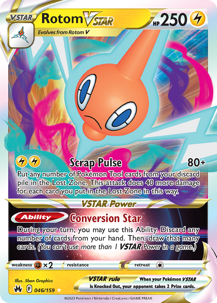 Rotom VSTAR - 046/159 - holofoil - Crown Zenith