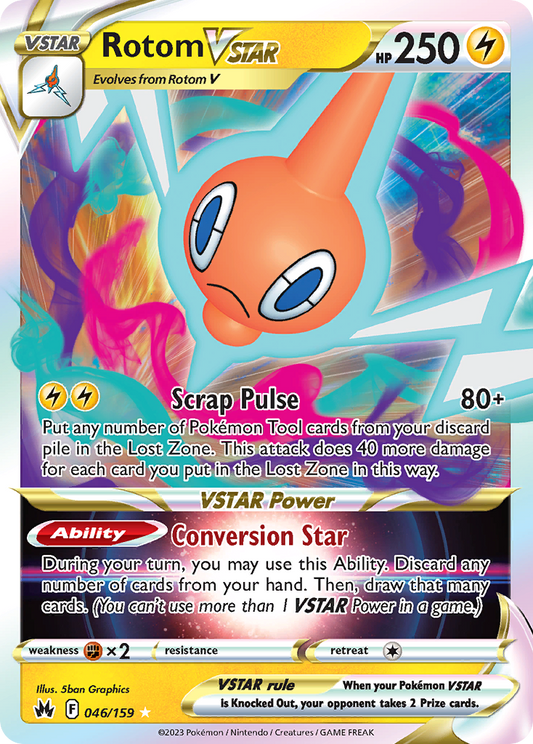 Rotom VSTAR - 046/159 - holofoil - Crown Zenith