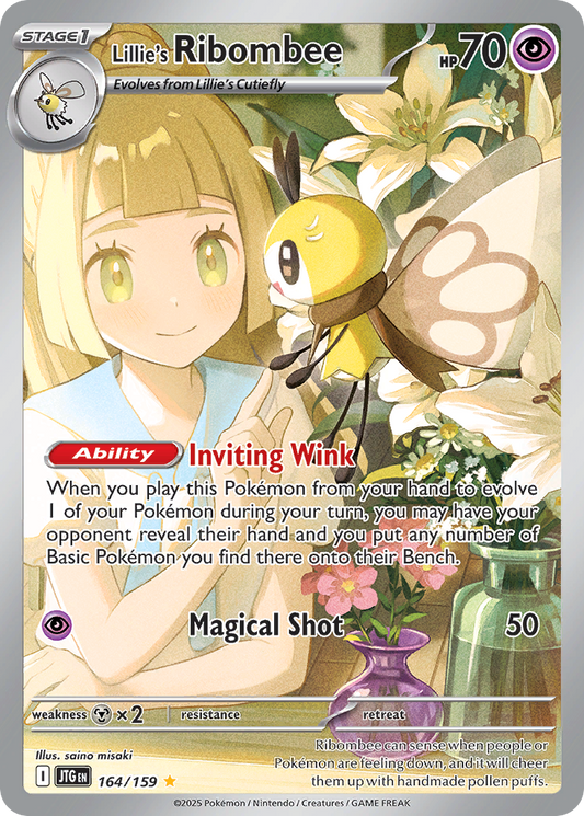 Lillie's Ribombee - 164/159 - holofoil - Journey Together