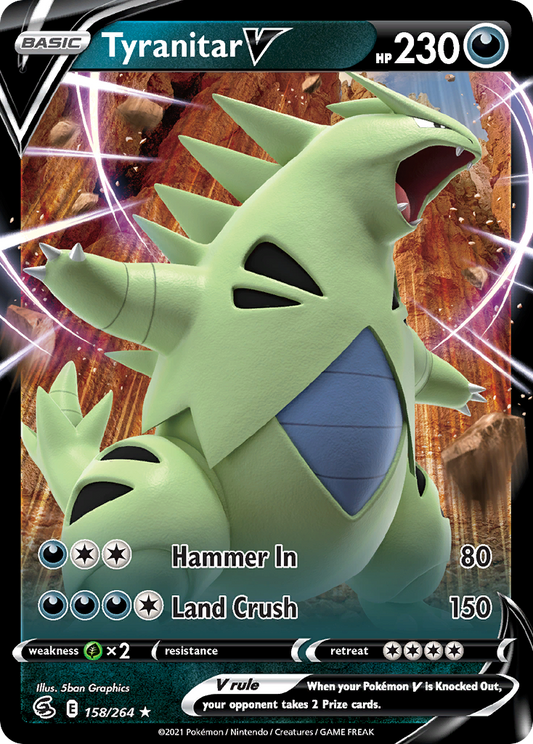 Tyranitar V - 158/264 - holofoil - Fusion Strike