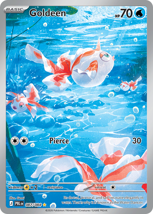 Goldeen - 087/084 - holofoil - Pitch Black