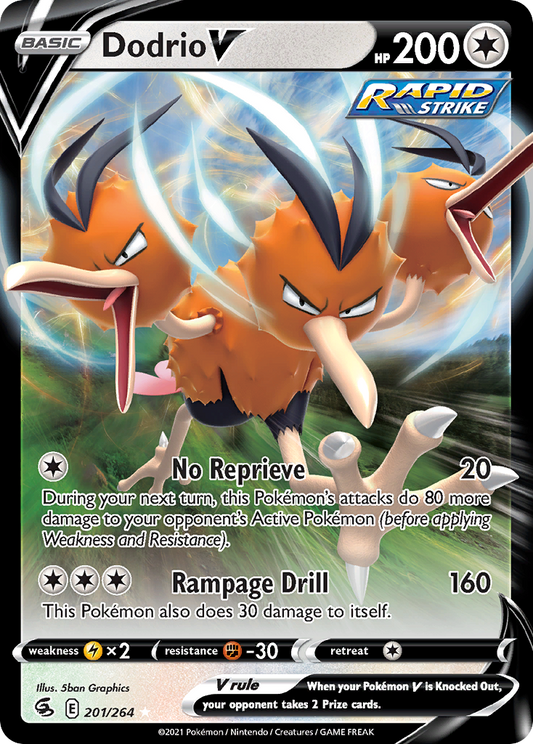 Dodrio V - 201/264 - holofoil - Fusion Strike