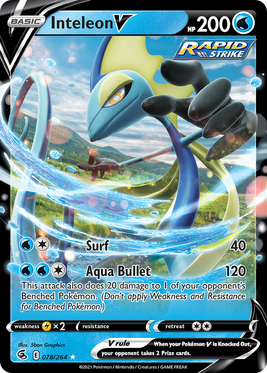Inteleon V - 078/264 - holofoil - Fusion Strike