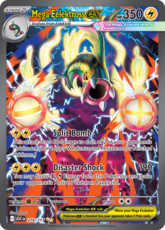 Mega Eelektross ex - 278/217 - holofoil - Ascended Heroes