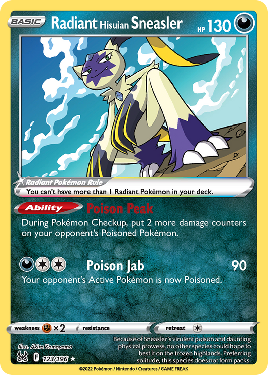 Radiant Hisuian Sneasler - 123/196 - holofoil - Lost Origin