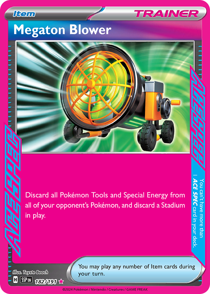 Megaton Blower - 182/191 - holofoil - Surging Sparks