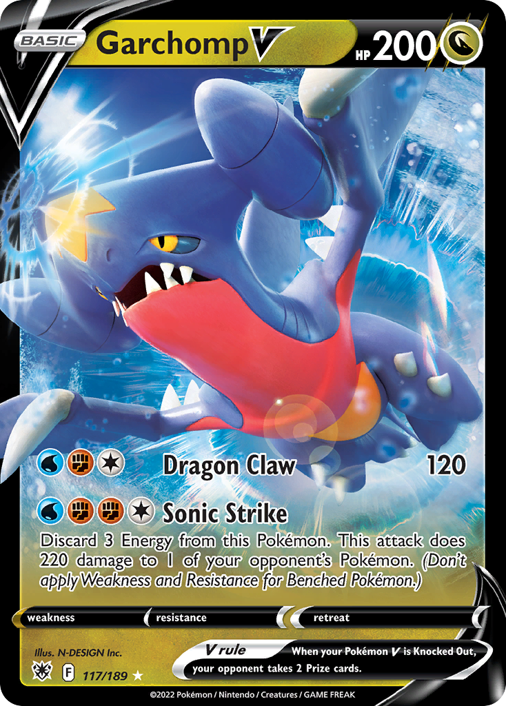 Garchomp V - 117/189 - holofoil - Astral Radiance