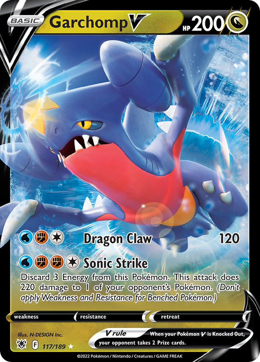 Garchomp V - 117/189 - holofoil - Astral Radiance