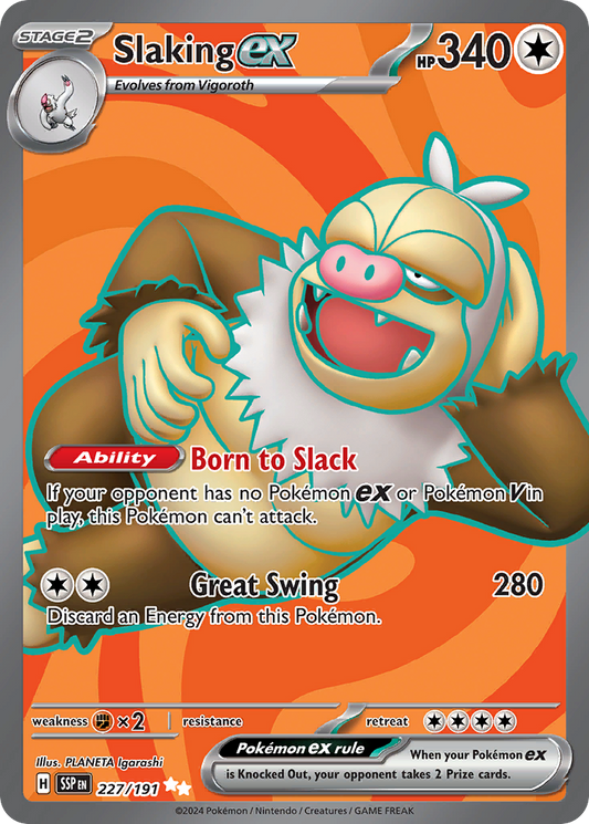 Slaking ex - 227/191 - holofoil - Surging Sparks