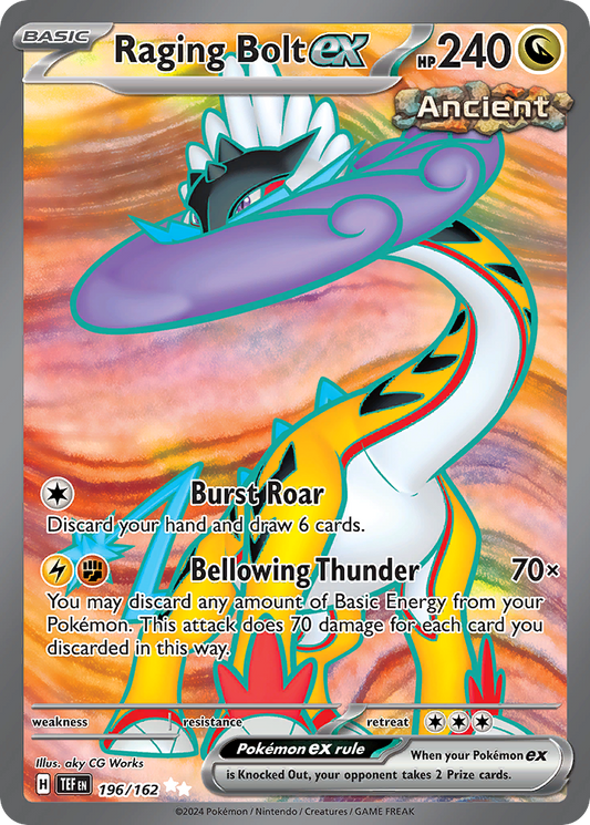 Raging Bolt ex - 196/162 - holofoil - Temporal Forces