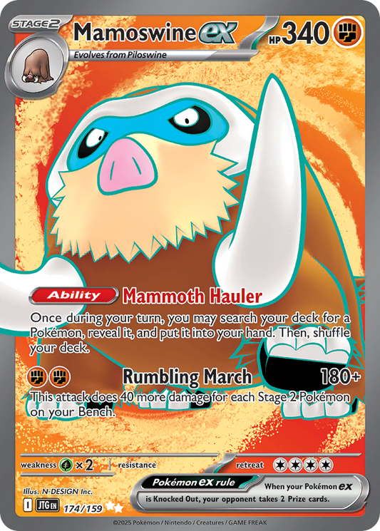 Mamoswine ex - 174/159 - holofoil - Journey Together