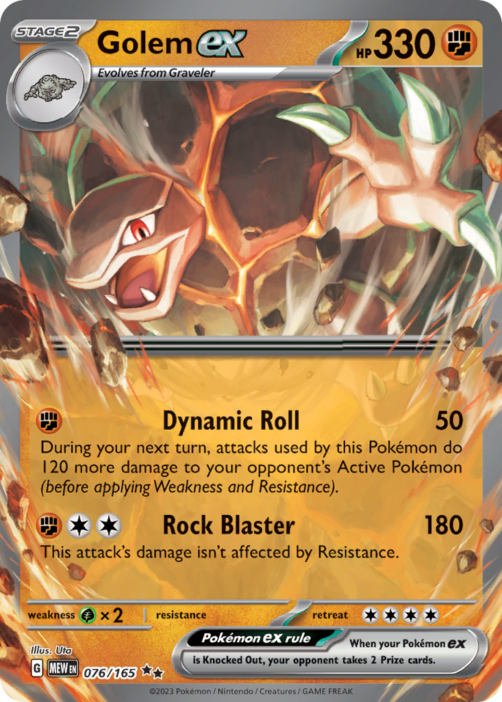 Golem ex - 076/165 - holofoil - 151