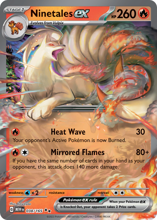 Ninetales ex - 038/165 - holofoil - 151