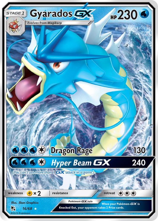 Gyarados-GX - 16/68 - holofoil - Hidden Fates